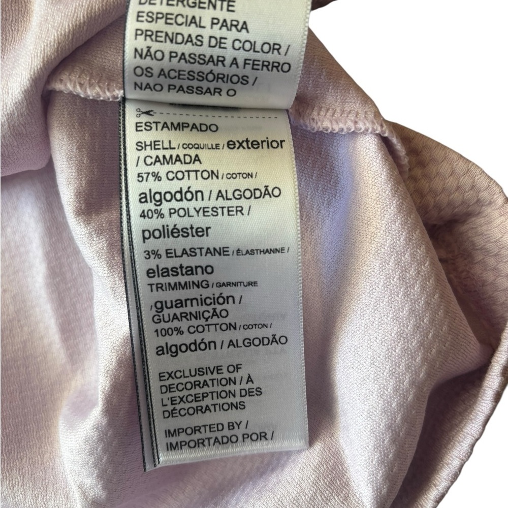 Puma Light Pink Crop Boxy Fit Polo Shirt - Picture 6 of 6